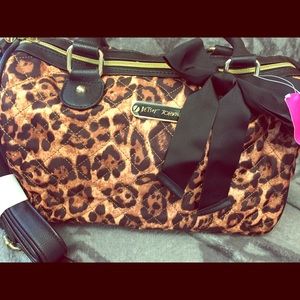 Betsey Johnson Cheetah Bag medium size NWT